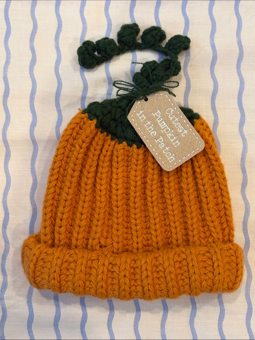 Baby Pumpkin Knit Beanie Hat 🎃